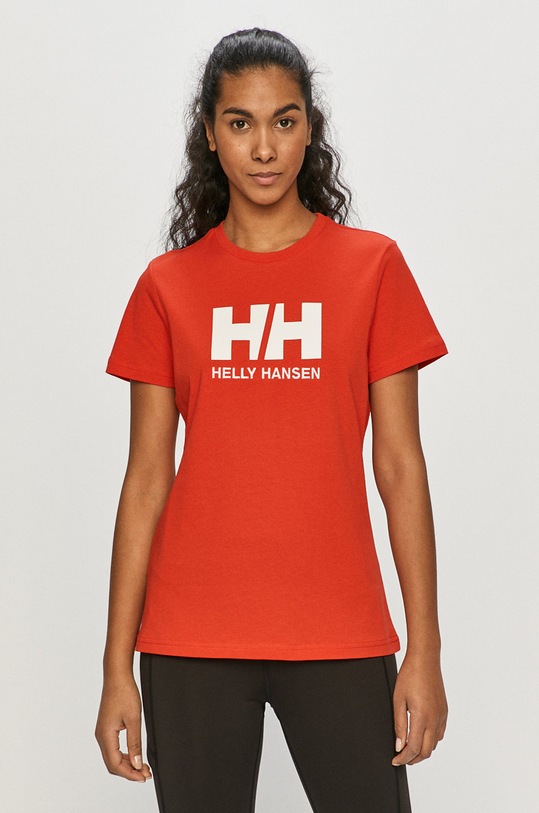 Helly Hansen T-shirt bawełniany czerwony 34112