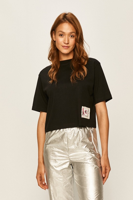 Guess Jeans - Tričko kulatý černá W01I0C.K8FQ0