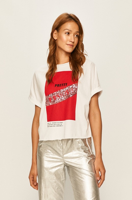 Guess Jeans - Tričko kulatý bílá W01I0K.I3Z00