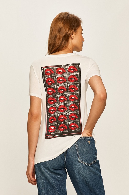 Guess Jeans - Tričko kulatý bílá W0GI20.K46D0