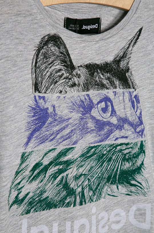 Dievča Desigual - Detské tričko 104-164 cm 20SGTK52 sivá