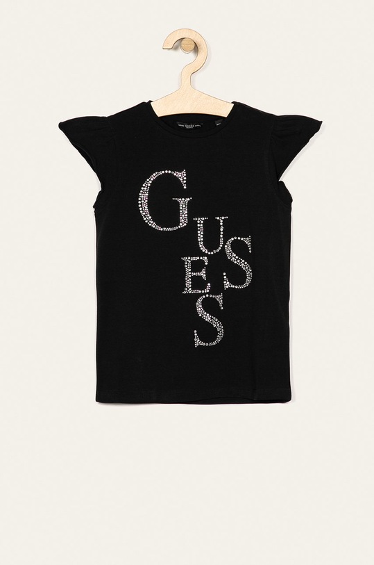 Guess Jeans - Tricou copii 118-175 cm imprimeu negru J01I07.K82K0