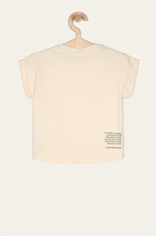 Calvin Klein Jeans - T-shirt dziecięcy 104-176 cm IG0IG00522 IG0IG00522 beżowy SS20