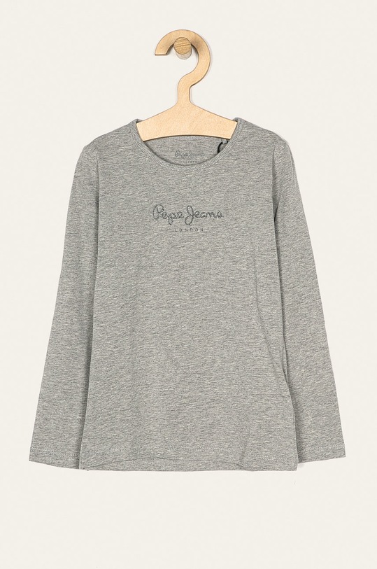 Pepe Jeans - Dětské tričko s dlouhým rukávem Hana Glitter 92-122 cm s elastanem šedá PG502078