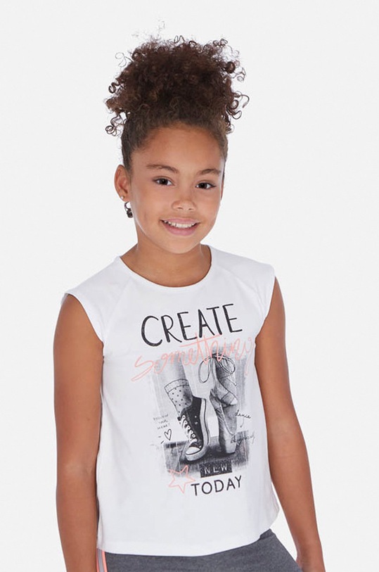 Mayoral - Tricou copii 128-167 cm print alb 6024.8K.JUNIOR