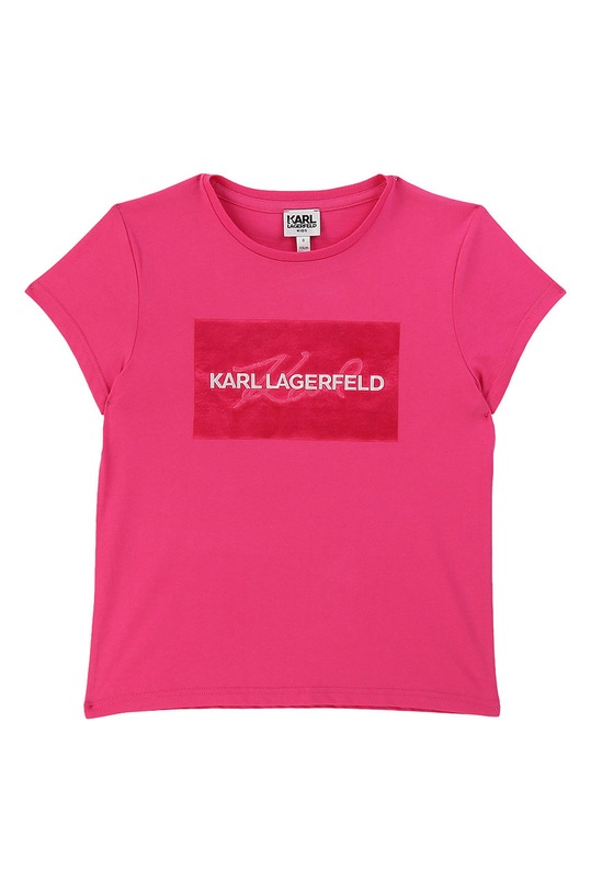 Karl Lagerfeld - Tricou copii 114-150 cm print roz Z15232