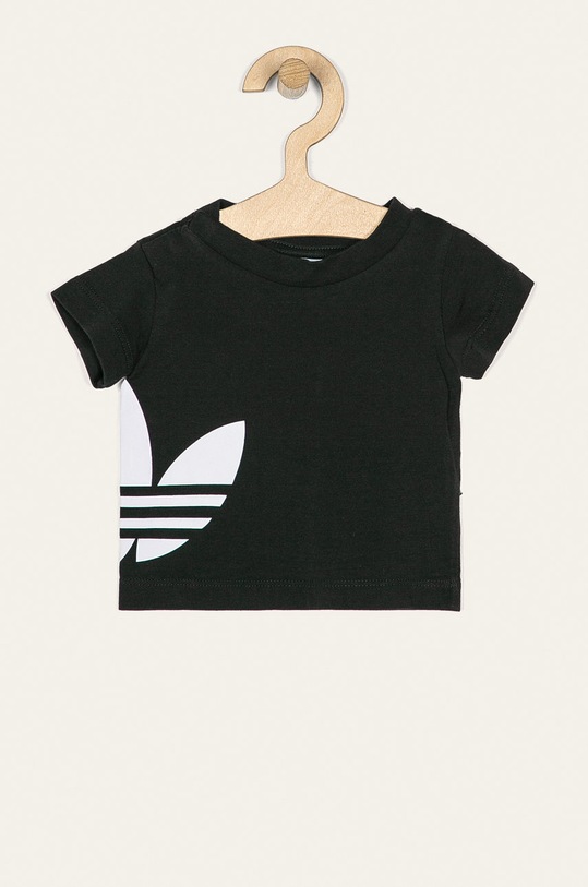 adidas Originals - Detské tričko 62-104 cm FM5607 bavlna čierna FM5607