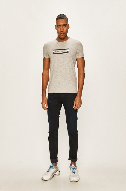 Tommy Hilfiger - Tricou MW0MW12510 gri SS20