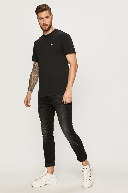 Tommy Jeans - T-shirt DM0DM06061 DM0DM06061 czarny AW20