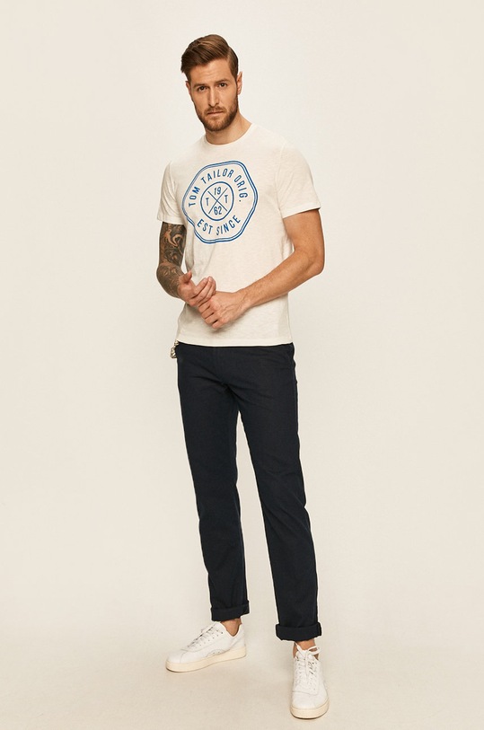 Tom Tailor Denim - T-shirt 1016155 biały AA00