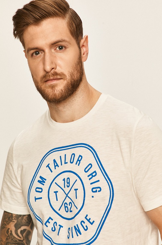 Tom Tailor Denim - T-shirt biały 1016155