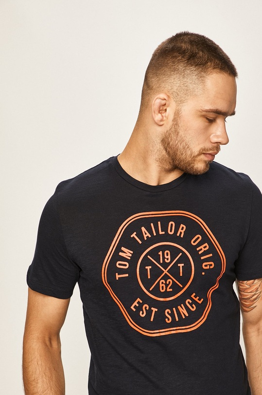 Tom Tailor Denim - Pánske tričko tmavomodrá 1016155