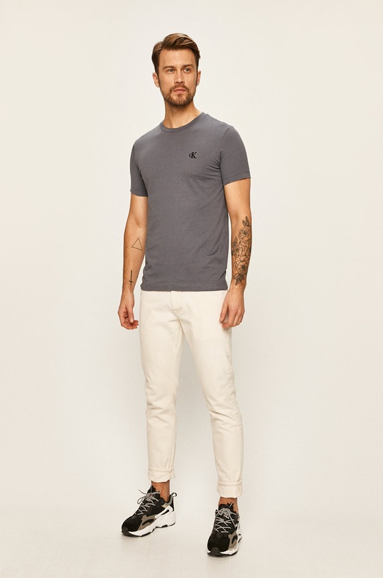 Tričko Calvin Klein Jeans J30J314544 námořnická modř AA00