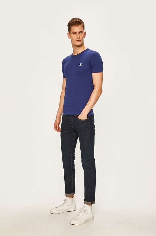 Calvin Klein Jeans tricou J30J314544 bleumarin AA00