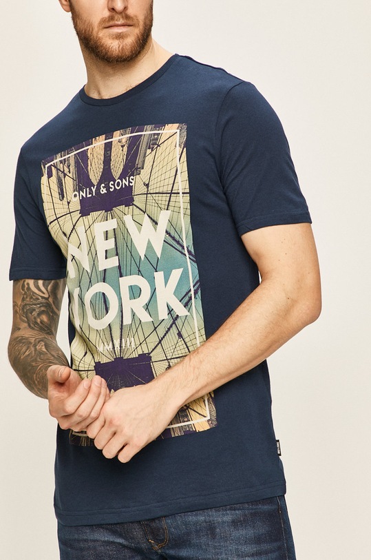 Only & Sons - Tričko námořnická modř 22015611