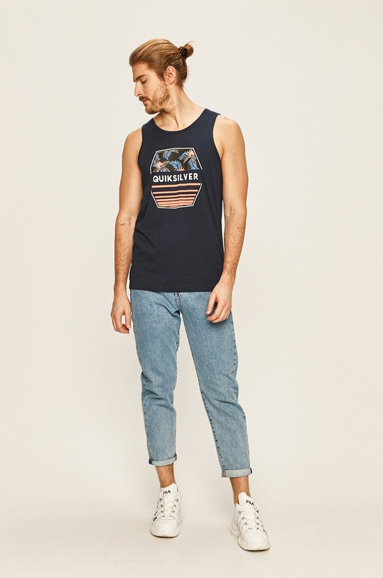 Quiksilver - Pánske tričko EQYZT05782 tmavomodrá SS20