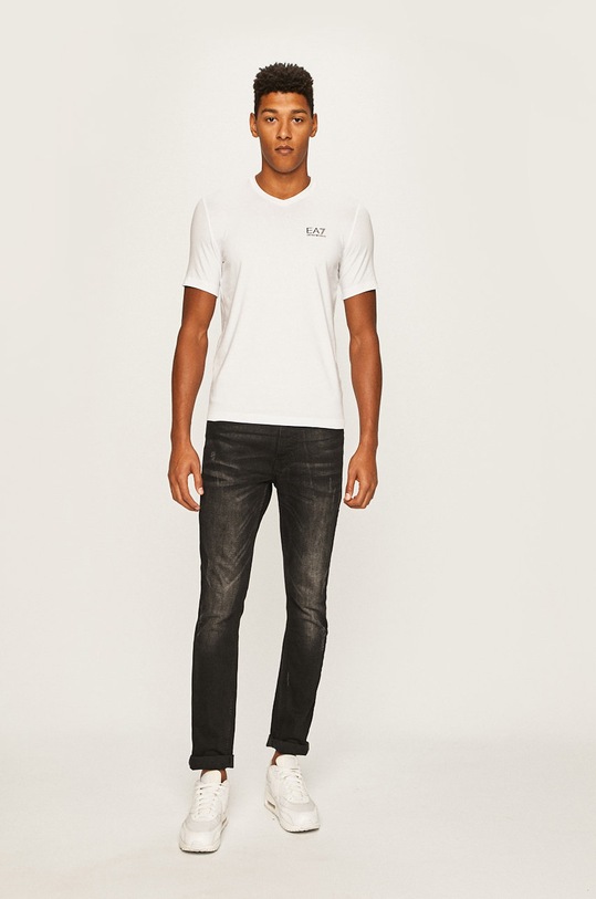 EA7 Emporio Armani - Tricou 8NPT53.PJM5Z alb AA00
