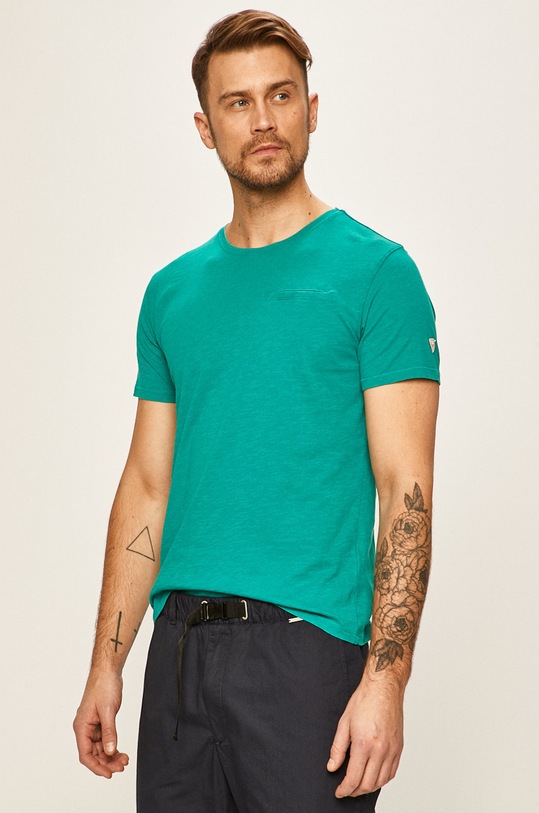 Guess Jeans - Pánske tričko bavlna zelená M0GI54.K6XN0