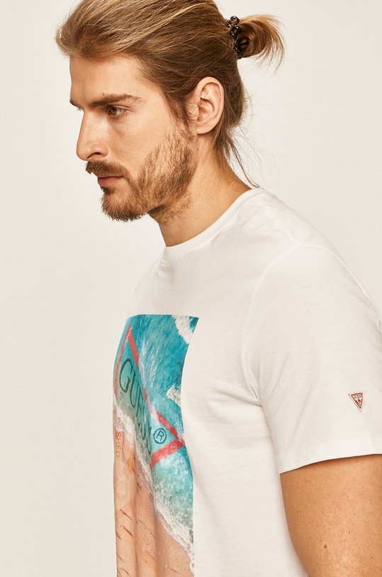 Guess Jeans - Tričko bílá M0GI66.I3Z00