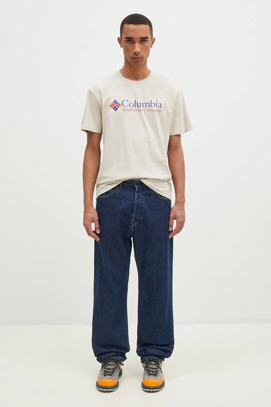Columbia t-shirt 1680053. beżowy