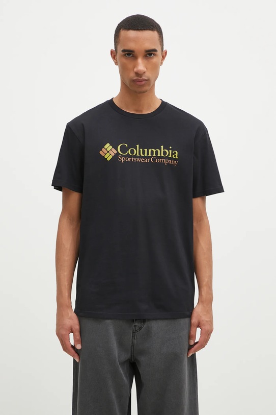 Футболка Columbia CSC Basic Logo печать чёрный 1680053.