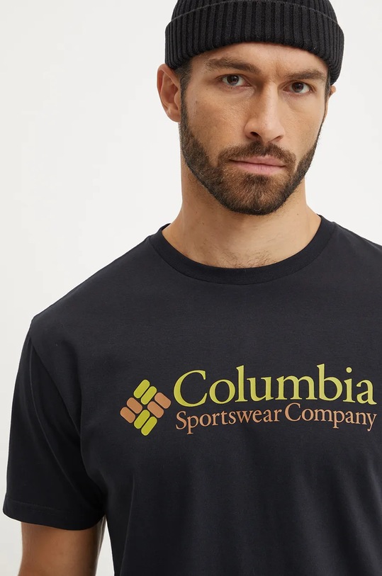 Columbia tricou CSC Basic Logo 1680053. negru AW24