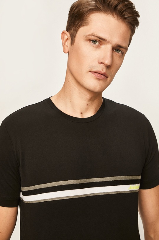 Iceberg - Tricou imprimeu negru F02E.6301