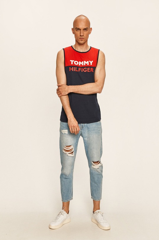 Tommy Hilfiger - T-shirt UM0UM01751 granatowy SS20