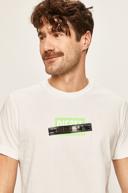 Diesel - Tričko bílá 00SEEB.0BASU