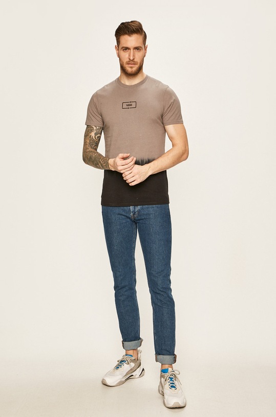 Vans - Pánske tričko VN0A49SXBLK1 sivá SS20