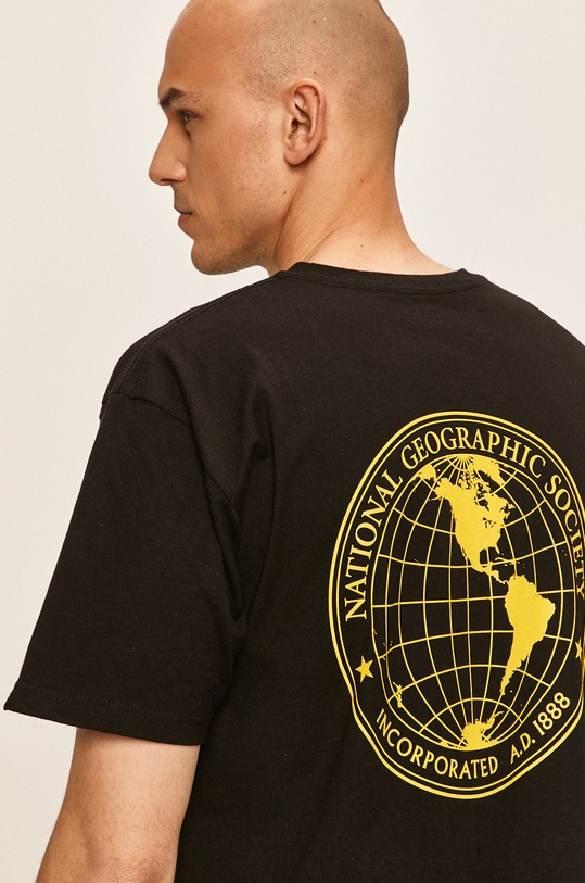 Vans - Tricou x National Geographic print negru VN0A4MSHBLK1