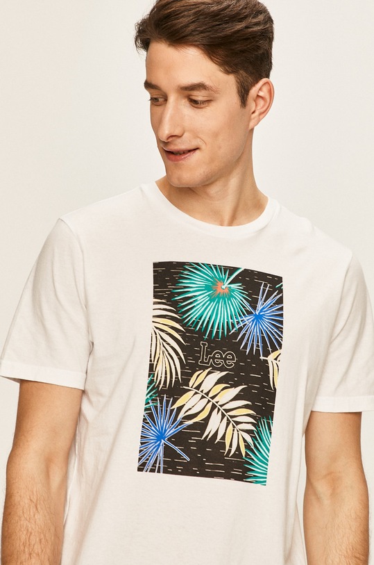 Дрехи Lee - Тениска L61IFE01 бял
