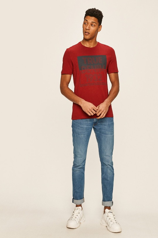 Mustang - T-shirt 1009006.7194 burgundia SS20
