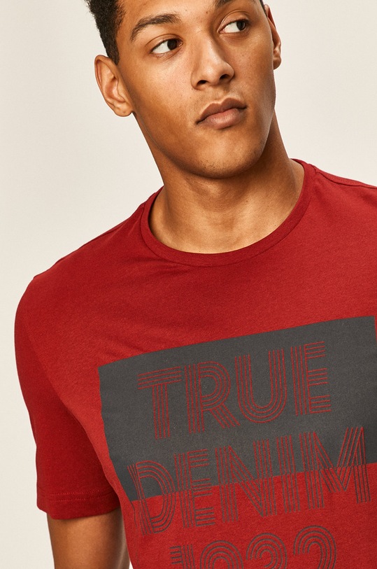 Mustang - T-shirt burgundia 1009006.7194