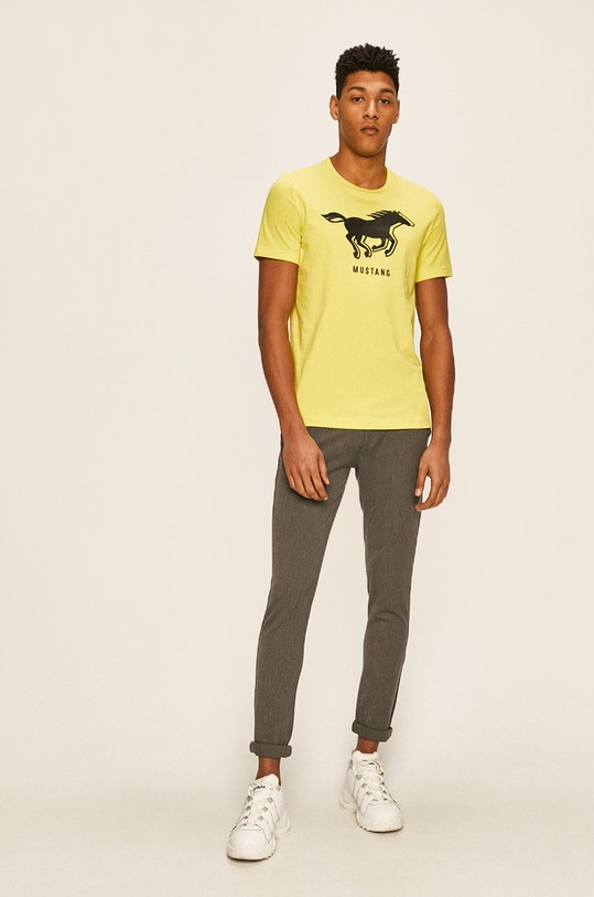 Mustang - T-shirt 1009022.6066 zöld SS20