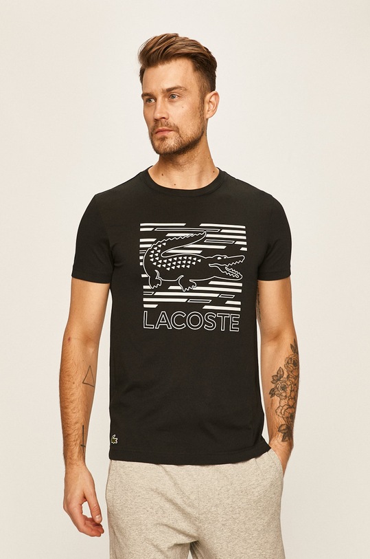 Lacoste - Pánske tričko čierna TH4834