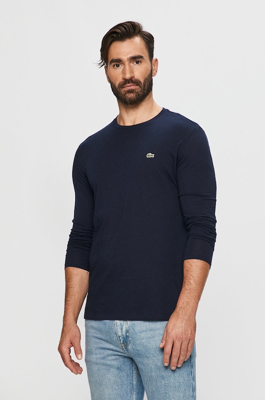 Lacoste - Longsleeve απλικέ σκούρο μπλε TH6712.