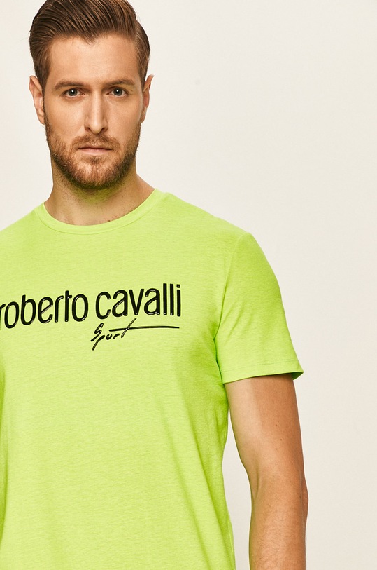 Roberto Cavalli Sport - Tricou verde KYX23T.JV025