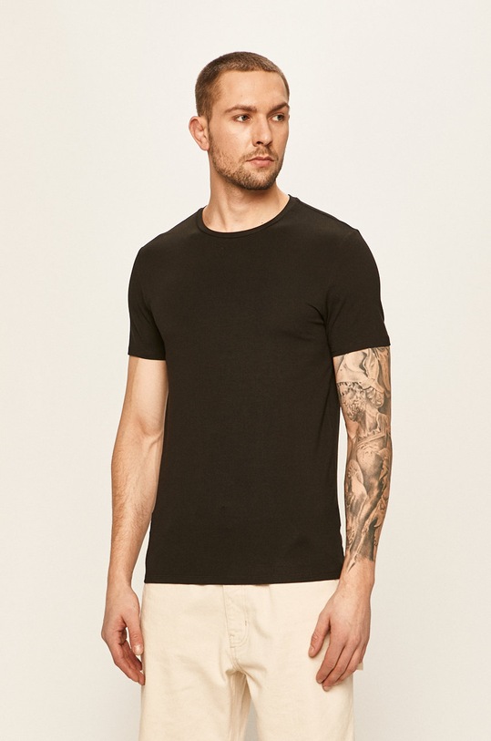 Lacoste - Tricou (2-pack) uni negru TH3455.031