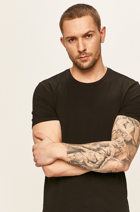 Lacoste - Tricou (2-pack) TH3455.031 negru SS20