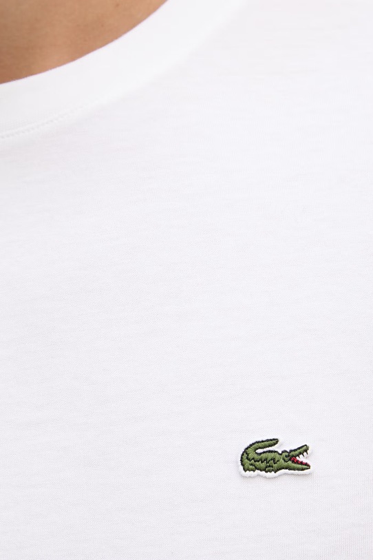 Βαμβακερό μπλουζάκι Lacoste μπεζ TH2038