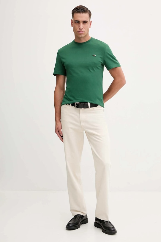 Бавовняна футболка Lacoste TH2038 зелений SS20