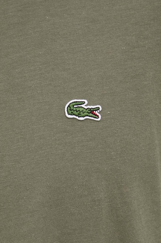 Βαμβακερό μπλουζάκι Lacoste TH2038 πράσινο