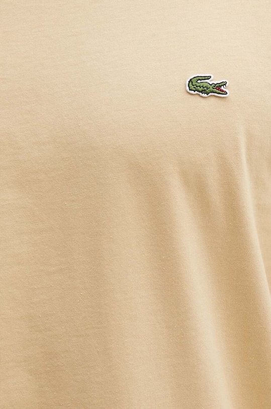 Lacoste tricou din bumbac TH2038 bej
