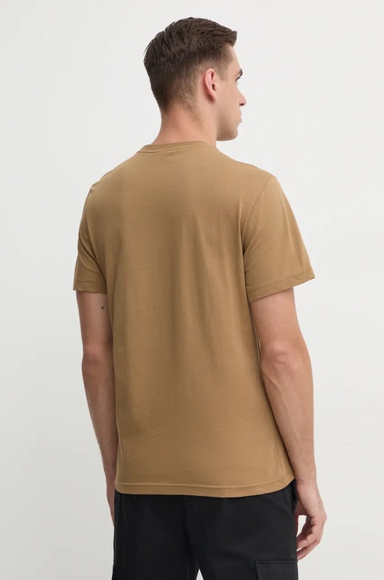 Odzież Lacoste t-shirt bawełniany TH2038 brązowy