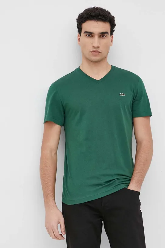 Lacoste t-shirt cotton green TH2036