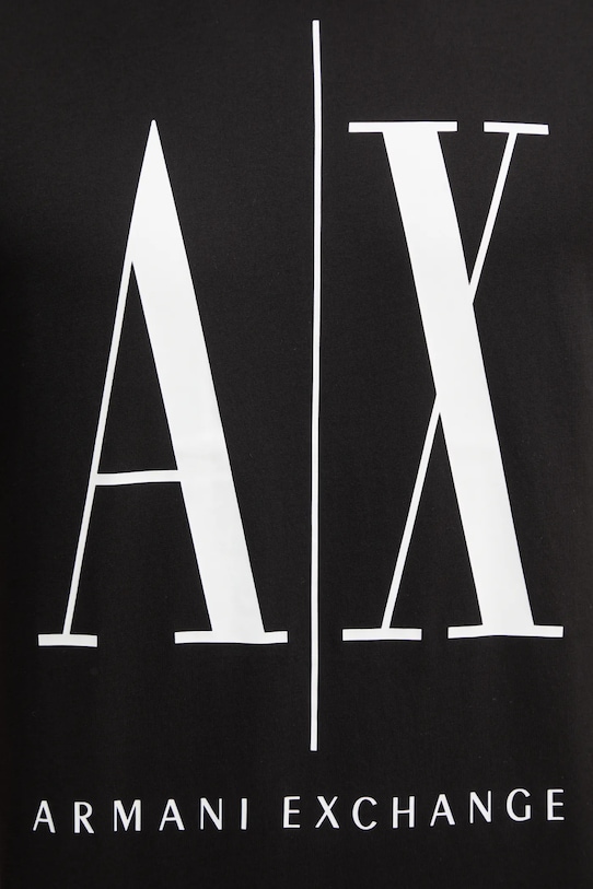 Armani Exchange t-shirt bawełniany czarny 8NZTPA.ZJH4Z