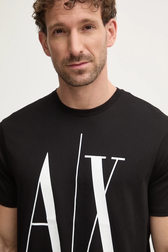 Armani Exchange t-shirt bawełniany 8NZTPA.ZJH4Z czarny