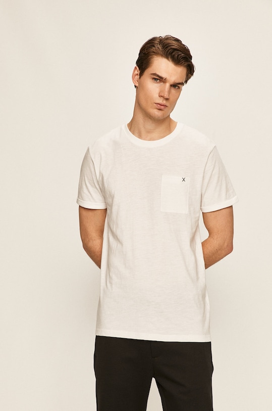 Clean Cut Copenhagen - T-shirt biały CC1333.White