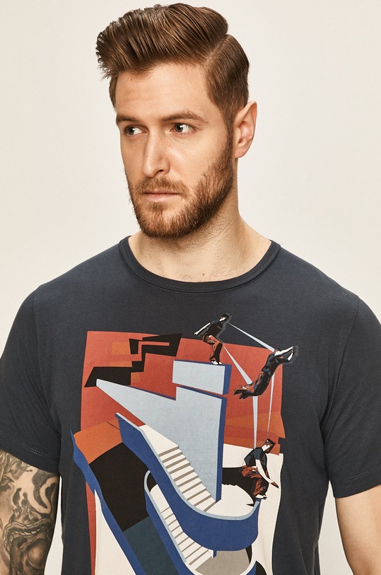 Pepe Jeans - Tricou Jansen PM506090 bleumarin